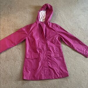 GAP Fuchsia Hooded Raincoat for Kids
